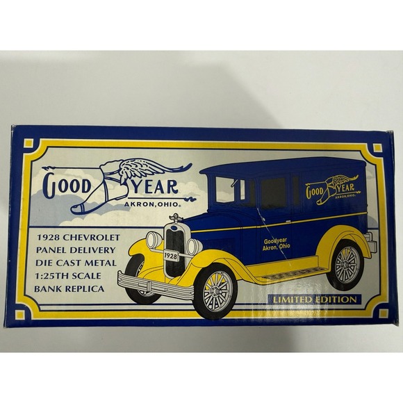 Liberty Classics Other - Vintage Limited Edition Die Cast Goodyear 1928 Chevy Panel Delivery Bank Boxed